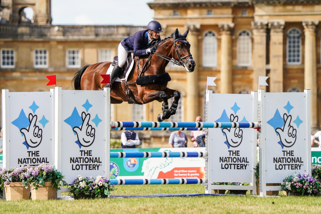 Alex Brag competing at Blenheim Horse Trials 