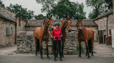 Tanya and 3 horses