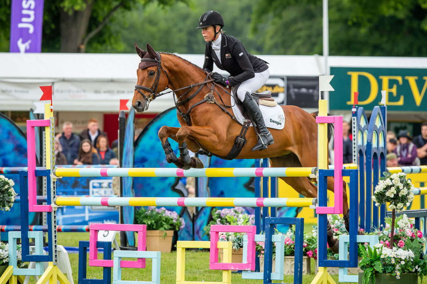 Lucy Jackson and Superstition at Bramham Horse Trials Showjumping