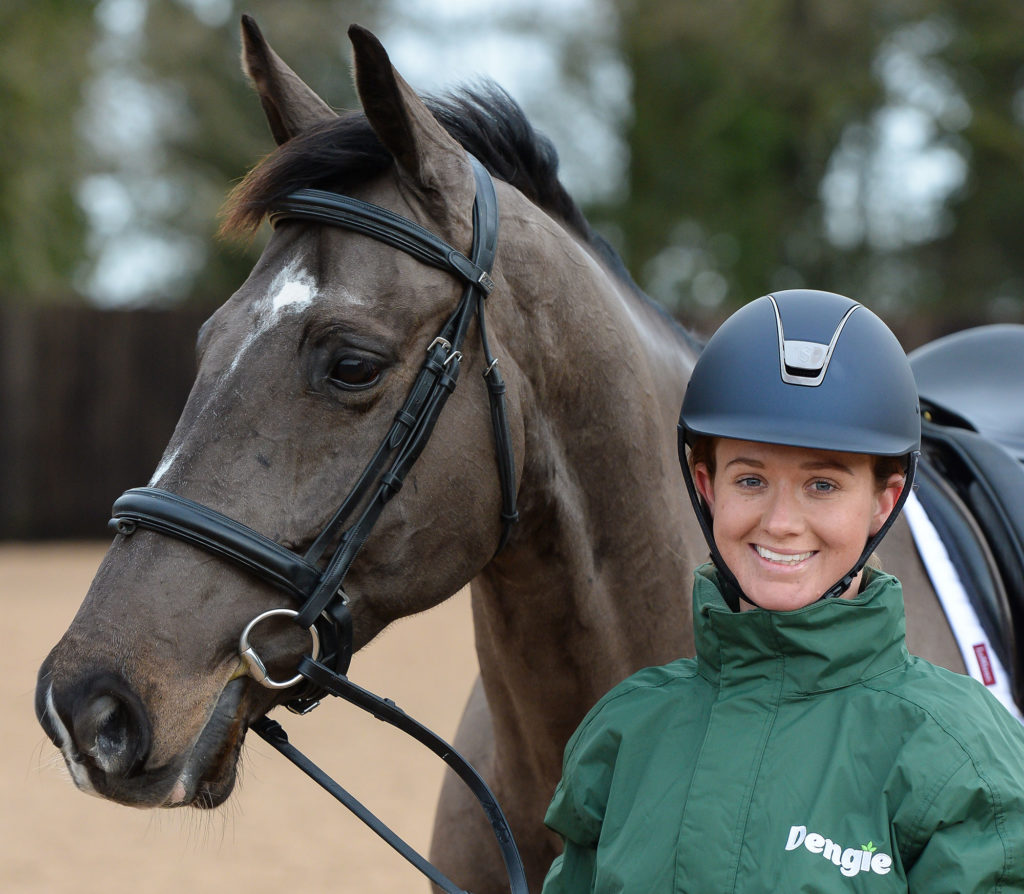 Head shot of horse and rider