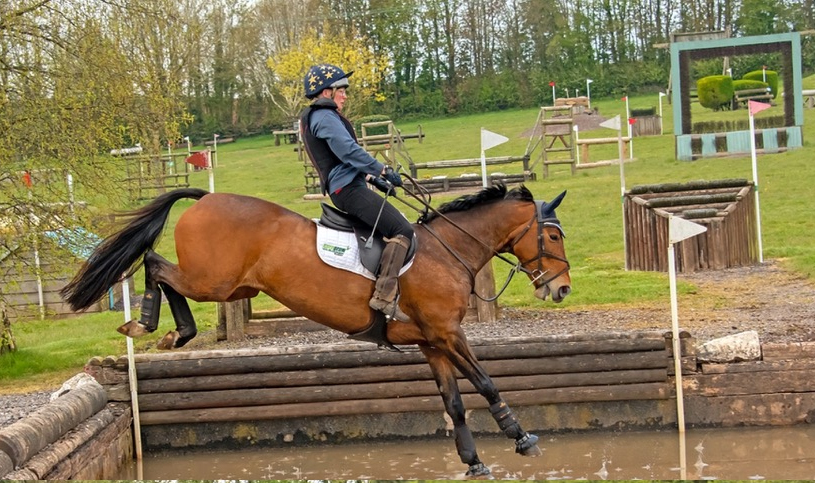 Horse & Rider water jump