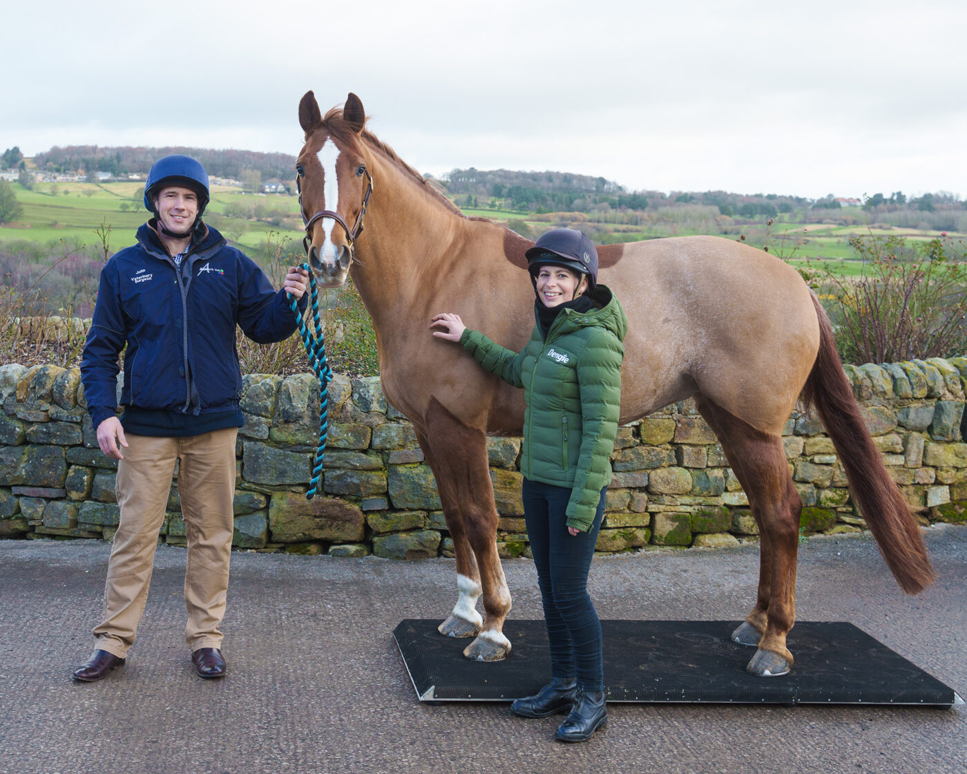 Claire Akers with John Millar from VetPartners