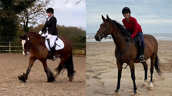 Dengie area managers riding horses