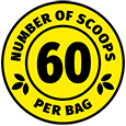 60 scoops per bag